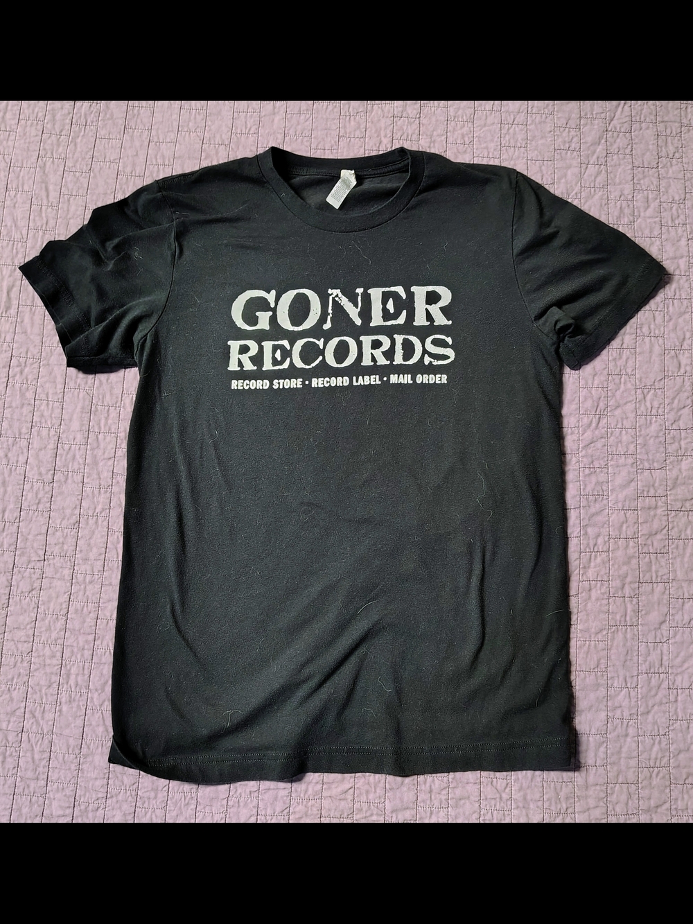 ​Goner Records T Shirt Mens Medium Black Memphis Garage Punk Record Store Label
